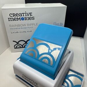 Creative Memories rainbow ripple decorative border punch brand new